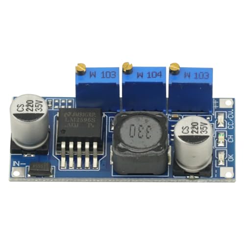 5pcs LM2596S Constant Current Led Driver DC-DC 3A Adjustable 7V-35V Step-Down CC/CV Power Supply Module LM2596S-ADJ Constant Current Voltage Regulator