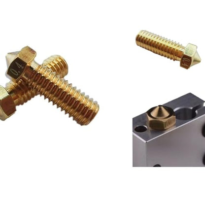 12Pcs Volcano Nozzles 0.4mm, Vyper Nozzles M6 Thread Hotend Extruder Volcano Nozzle Compatible for Artillery Genius, Sidewinder X1, X2, Anycubic Vyper, Anycubic Kobra Plus, Kobra Max 1.75mm Filament, - style: 12Pcs Volcano Nozzle 0.4mm