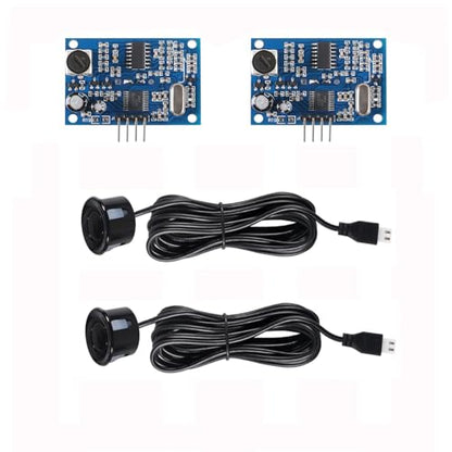 2Pcs JSN-SR04T Integrated Distance Measuring Sensor Transducer Module Ultrasonic Distance Measure with Waterproof Sensor Module JSN-SR04T-V3.0 - color: Blue