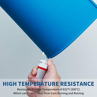 Hengtianmei Heat Insulation Silicone Repair Mat with Scale Ruler and Screw Position for Soldering Iron, Phone and Computer Repair Size: 14 x 10 Inches (H-201) - size: H-201