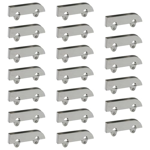 20pcs Stainless Steel Sliding Roller Pulley,Mini Showcase Window Roller Replacement Sliding Door Wheels for 3-5mm Thick Display Glass Door(Plastic Wheel) - style: Plastic wheel