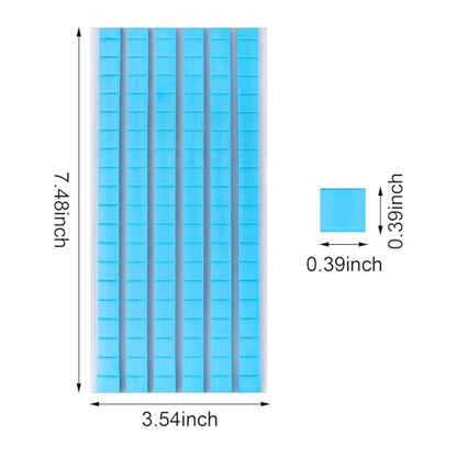 Feosky Adhesive Poster Sticky Tack Putty, Reusable and Removable Adhesive Putty, 120PCS, Mounting Putty for displaying Wall Paintings, Museum Art Photography, Picture, Crafts (Blue, Pack of 1) - color: Blue, size: 1Pack