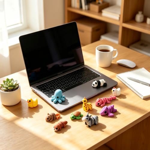 60Pcs 3D Printed Animals Mini Flexible Articulated Fidget Toys
