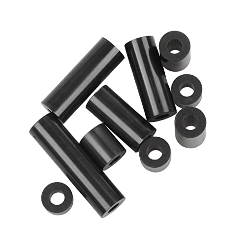 Exqutoo Black ABS Round Washers ID 3.2mm, OD 7mm - color: Black/3.2mm