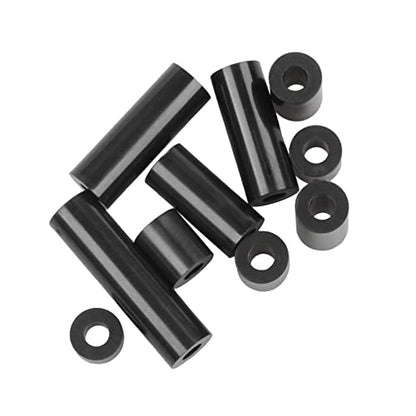 Exqutoo Black ABS Round Washers ID 3.2mm, OD 7mm - color: Black/3.2mm