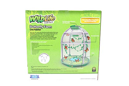 Uncle Milton Butterfly Farm Live Habitat - Observe Caterpillars Transform Into Butterflies, STEM Toy, Great Gifts for Boys & Girls Ages 6+