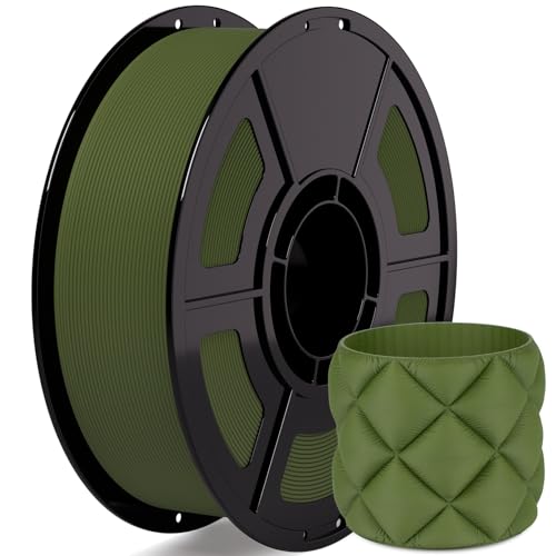 iSANMATE Matte PLA Filament 1.75mm Army Green PLA 30-300mm/s 1KG for Bambu - color: Army Green