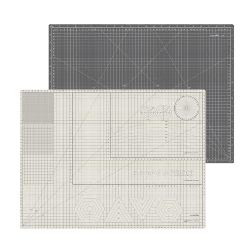 KEARING Large A2 Self-Healing Cutting Mat (24" x 18") - 5-Layer Double-Sided PVC Craft Mat with Inch & Metric Grids for Sewing, Quilting, Arts & DIY - Heavy Duty Rotary Cutter Board, 1 PCS - size: 24"L x 18"W