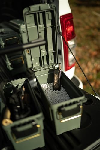 Plano 131250 1312 Ammo Box, OD Green 131250,4.80 x 7.40 x 11.60 inches - size: Small (Pack of 6), style: Compact O.D. Green Field Box No Tray