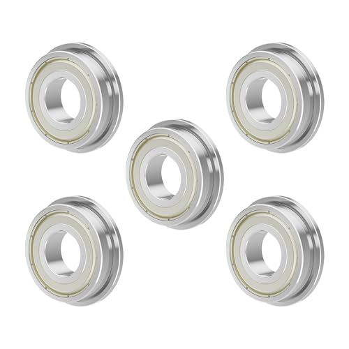 5PCS F624ZZ Flange Ball Bearing, 4x13x5mm - size: F624ZZ Size4×13×5mm
