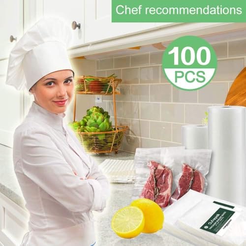 O2frepak Large Gallon 8mil 11.5"x18.5"Vacuum Sealer Bags 100ct Food Storage - size: 11.5" x 18.5" Large Gallon Size