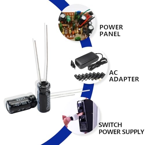 50 Pcs Electrolytic Capacitor 47uF 25V Aluminum Radial Electrolytic Capacitors - style: 25V 47uF