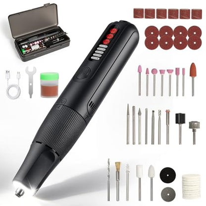 Cordless Rotary Tool Kit, Rechargeable Mini Rotary Tools - color: Grey