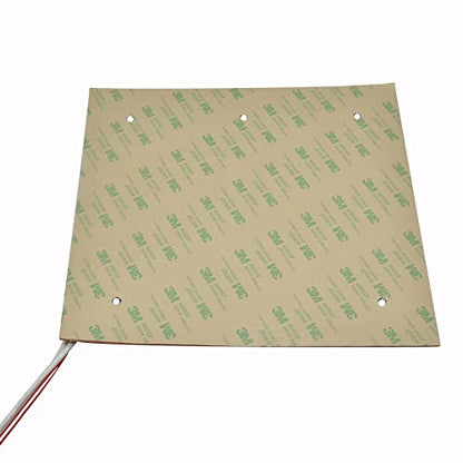 High Temperature 24V 235mm Ender 3 V2 Flexible Silicone Heater Hot Bed 5 Holes for Creality Ender 3 Pro 3S Ender 5 Ender 3 S1 Pro 3D Printer with 4 Points Build Plate (Silicone 24V)