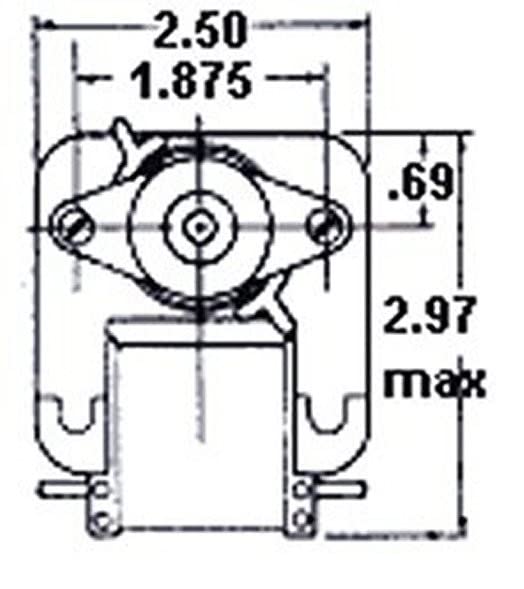Fasco C-Frame Vent Fan Motor .43 amps 3000RPM 115 Volts #K130 (CW rotation)