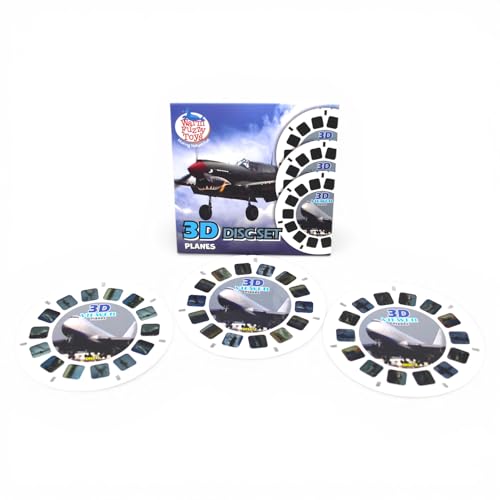 WARM FUZZY Viewfinder Reels Planes | 3 Reels & 21 HD 3D Images - color: Planes