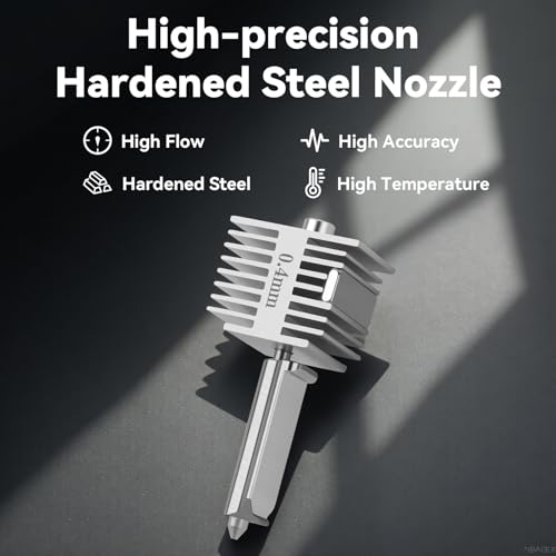 3PCS A1/A1 Mini/A2L Quick-Swap Hotend Hardened Steel Nozzle-(0.2+0.4+0.6mm) - size: 3PCS 0.2MM+0.4MM+0.6MM Stainless Steel Nozzle