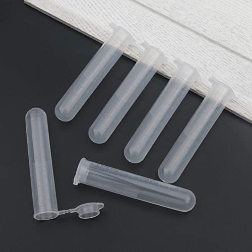 50pcs 10ml Centrifuge Tubes Clear Plastic Vials EP Lab Vials - style: 50pcs 10ml