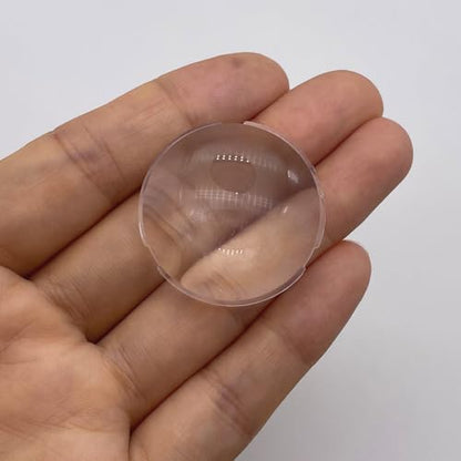 Double Convex Lens - 34mm Diameter, 32mm Focal Length, Optical biconvex Lens for Physics Experiments, Photography, Magnifying, and DIY Projects - Pack of 2pcs (33.7mm x H13.3mm x F32) - size: 33.7mm x H13.3mm x F32