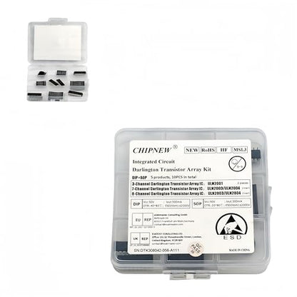 Darlington Transistor Array IC Kits.18 in 1 :ULN2001,ULN2003,ULN2004,ULN2803,ULN2804