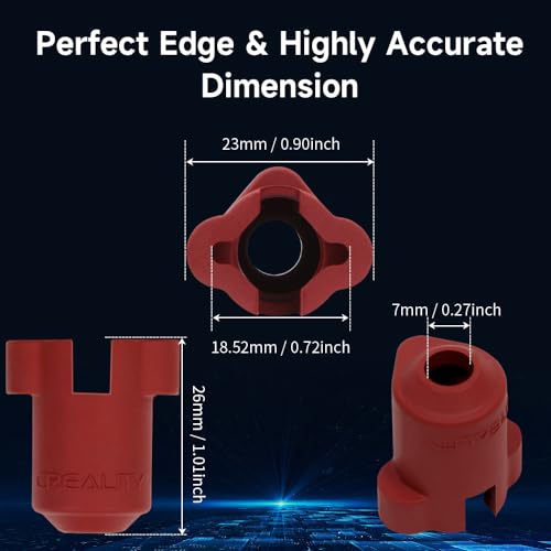 Creality K1C Silicone Socks, K2 SE Silicone Cover, 3D Printer Hotend Heat Insulation Case Heating Block Cover for Creality Ender 3 V3 Plus/Ender 3 V3 KE/Ender 3 V3 SE/K1 SE/K1/K1 Max(3PCS) - size: K2 SE/K1 Series/Ender 3 V3 Series