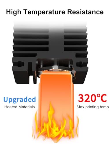 P1P P1S Hotend Complete Kit with Hardened Steel Nozzle 0.2/0.4/0.6mm