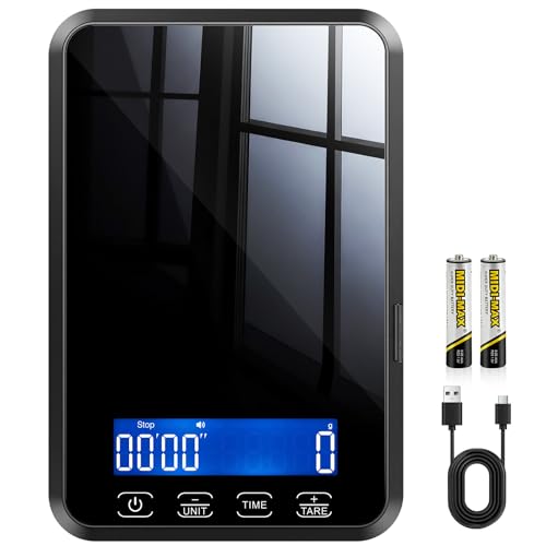 Kitchen Scale, 33 lb Food Scale for Baking & Cooking - color: Black