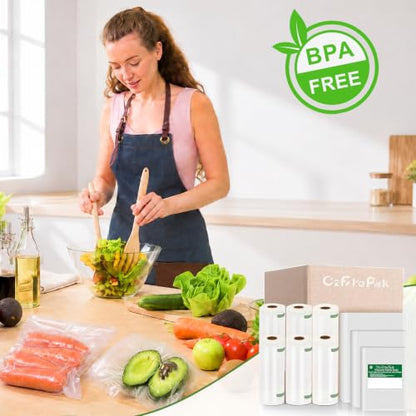 O2frepak Gallon 4mil 11"x16" Vacuum Sealer Bags 100ct for Food Storage - size: 11" x 16" Gallon Size