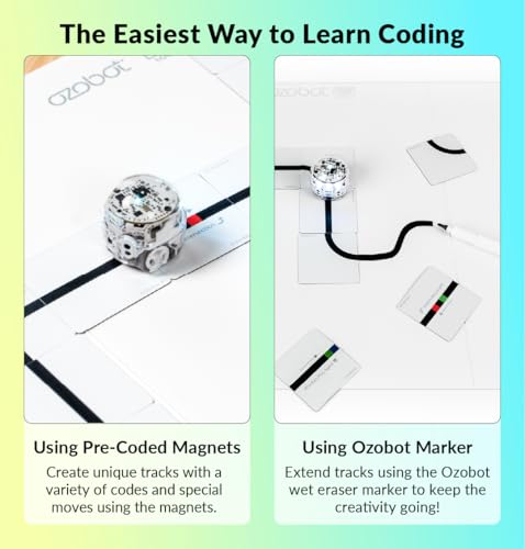 Ozobot Color Code Magnets Special Moves Kit, Interactive Coding Learning Tool for Kids Ages 5+,Enhances Logic & Problem Solving Skills,18 Tiles,Evo & Color Codes Magnets Base Kit Required Not Included - style: Color Code Magnets - Special Moves Kit (18 Ti