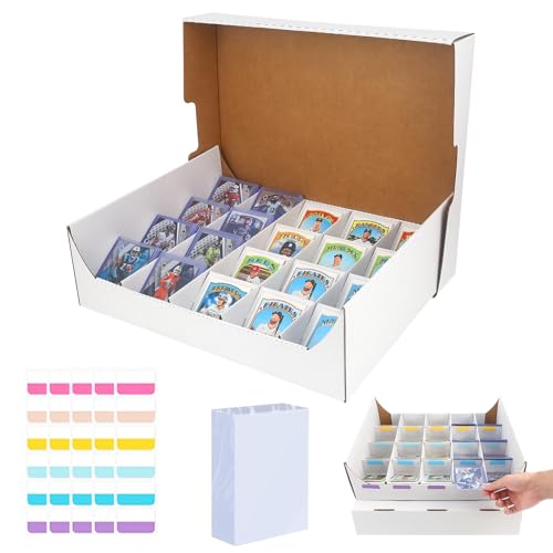 Card Sorting Tray & Storage Box 20-Cell,2-in-1 Trading Card Organizer and Sorter for MTG, TCG, and Sports Cards–Ideal for Sorting, Scanning (3 pack) - style: 3 pack