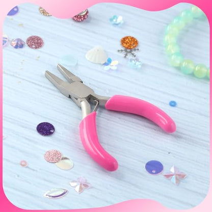 Mini Duckbill Pliers for Jewelry Making - Small Flat Nose Pliers, Slim Line Precision, Ideal for Beading Wire & Bending - style: Slim Line Flat Nose Pliers