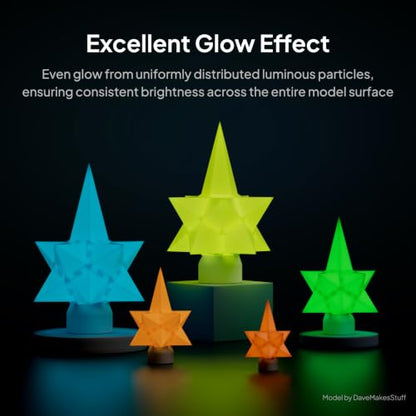 Glow in The Dark PLA Filament 1.75mm 1KG Glow Pink - color: 1*glow Pink