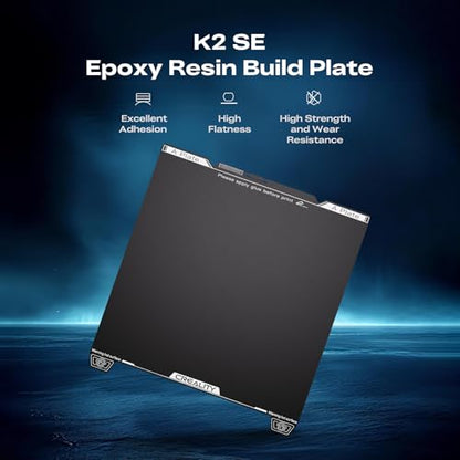 Creality K2 SE 3D Printer Epoxy Resin Build Plate, Excellent Adhesion, High Flatness, High Strength and Wear Resistancet, 3D Printer Accessories - style: K2 SE Epoxy Resin