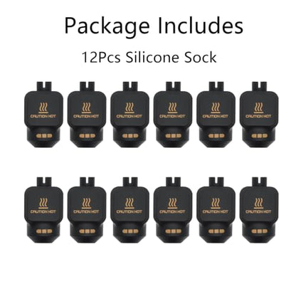 Hotend Silicone Sock, 12Pcs High‑Temp Heater Block Cover for Bambu Lab P2S - size: For P2S