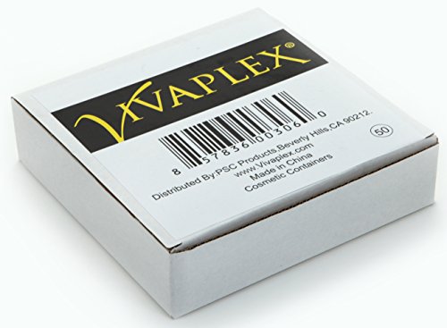 Vivaplex, 50, Clear, Empty, 5 Gram Plastic Pot Jars, Cosmetic Containers. (Pack of 4) - size: 50 Count (Pack of 4)