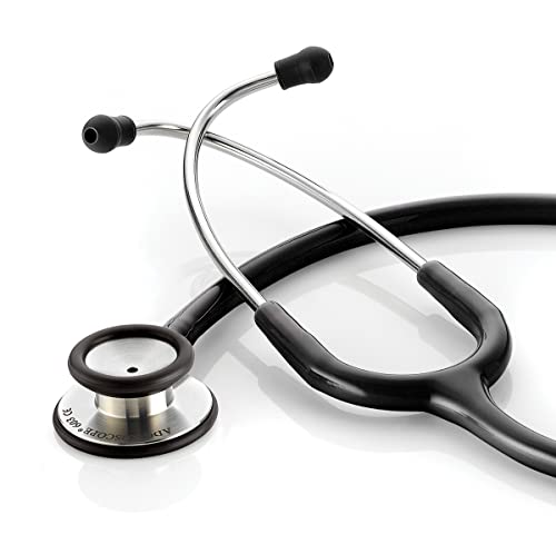 ADC Adscope 603 Diagnostic Clinician Stethoscope, AFD Tunable Technology - color: Black