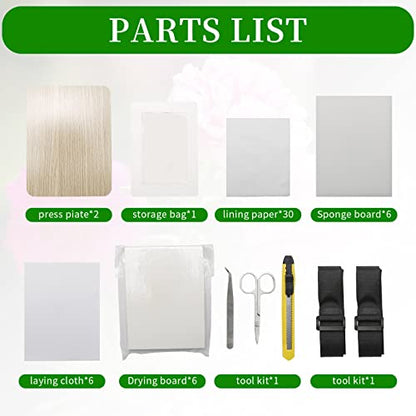 Zreneyfex Portable Wooden Flower & Leaf Press Kit