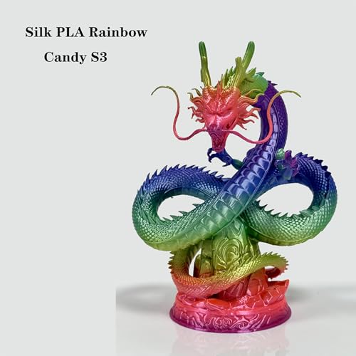 PLA Filament 1.75mm,Silk PLA Rainbow,Candy S3,1kg Spool - style: PLA_SilkRainbow_CandyS3
