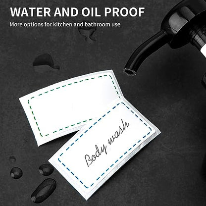 1000 Removable Freezer Labels, 1 x 2 in, Waterproof Oil-Proof Stickers - size: 1000pcs 1" x 2"