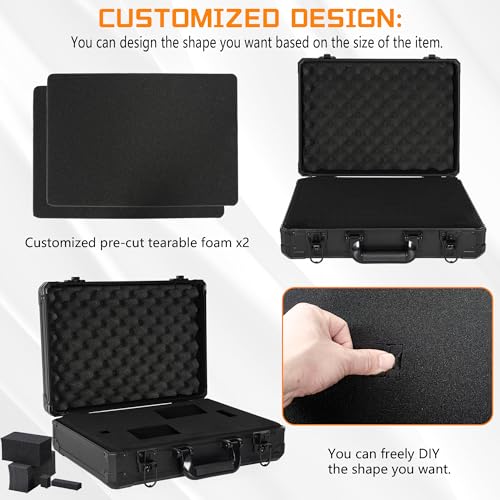 17 Inch Hard Carrying Storage Case - size: Inner：16.5''X 11.5''X 5.5''