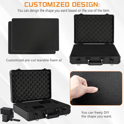 17 Inch Hard Carrying Storage Case - size: Inner：16.5''X 11.5''X 5.5''