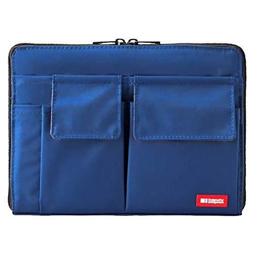 LIHITLAB Laptop Sleeve With Storage Pockets (Bag-in-Bag), 7.1 x 9.8 Inches, Indigo (A7553-11N) - color: Indigo, size: 7.1 in x 9.8 in