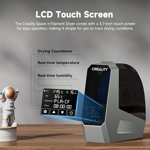 2026 New Official CREALITY Space Pi Filament Dryer, 360° 110W PTC Hot-Air Heating 3D Printer Filament Dryer Box with Fan, Upgraded Filament Dehydrator Storage for PLA ABS PETG PA Filament 1.75 2.85mm - color: Creality Space Pi Filament Dryer