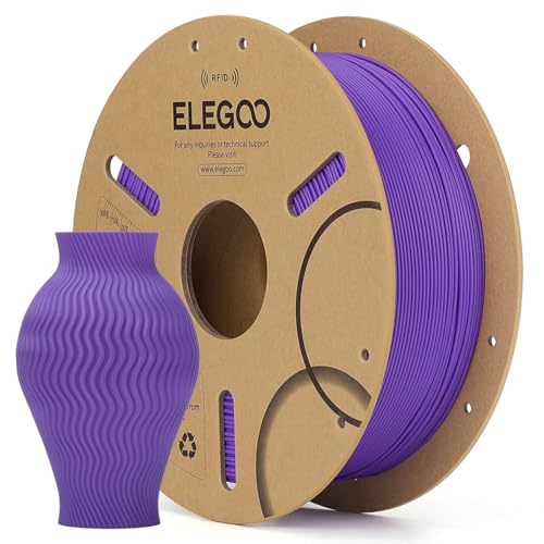 ELEGOO RFID PLA 3D Printer Filament 1.75mm Purple 1KG - color: Rfid Purple