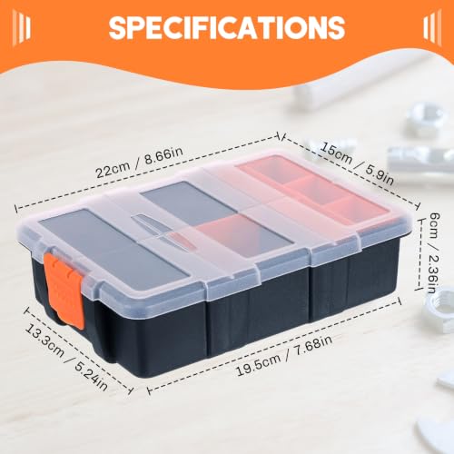 Small Parts Organizer 10 Compartment Small Tool Box