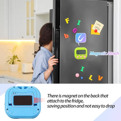 Weewooday 24 Pcs Digital Kitchen Timer Magnetic LCD Alarm, Blue, Green - color: Blue, Green