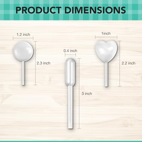 Cupcake Pipettes Bulk Dropper Set for Creams Sauces Heart 50 Pk - size: 50Pk