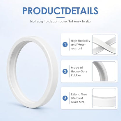 MAKHOON C10 Pool Cleaner Replacement Tire, All Purpose Compatible with Polaris 180 280 360 380 Pool Cleaners, 3 Pack - size: 3P