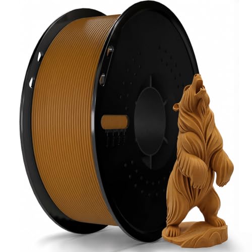 PLA+ Filament 1.75mm Brown 1kg,Dimensional Accuracy +/- 0.02mm - color: Brown