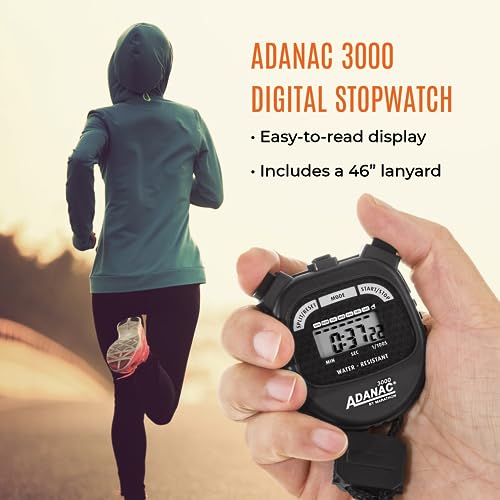 MARATHON Adanac 3000 Commercial Grade Digital Stopwatch Timer, Neon Green - color: Neon Green